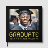 Modern afstuderen jaarfoto afstuderen gastenboek (Voorkant)
