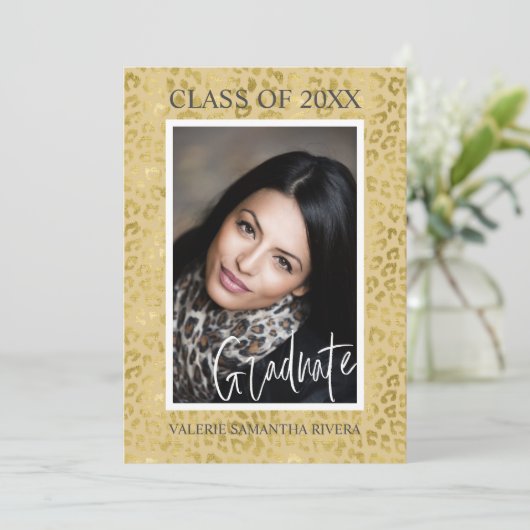 Modern  Afstuderen Kaart (Staand voorkant)