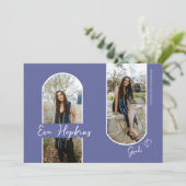 Modern Afstuderen kondigt twee foto's aan Kaart (Staand voorkant)