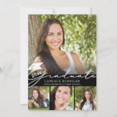 Modern Afstuderen Manuscript 5 Foto Partij Kaart (Voorkant)