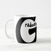 Modern afstuderen memory 3 foto's collage koffiemok (Links)