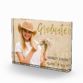 Modern Afstuderen met goudfolie typografie Fotoblokken (Rechts)
