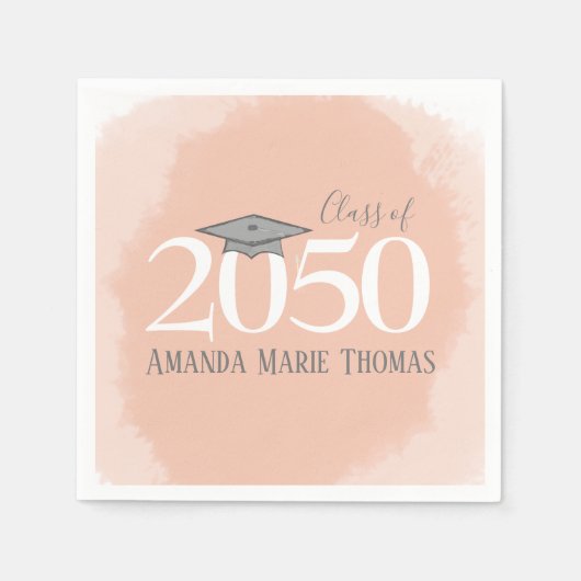 Modern Afstuderen minimalistisch Mortarboard-Sinaa Servet (Voorkant)