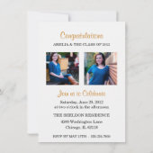 Modern Afstuderen Open House Invite Kaart (Achterkant)