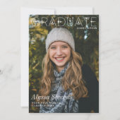 Modern Afstuderen Overlay Magazine Hoesje Foto Aankondiging (Voorkant)