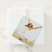 Modern Afstuderen Persoonlijk Afstuderen Foto Bedankjes Labels (In situ)