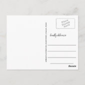 Modern Afstuderen Pet Bewaar de datumfoto Briefkaart (Achterkant)