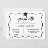 Modern Afstuderen Pet Open Huis Afstuderen Kaart (Voorkant)