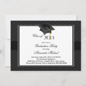 Modern Afstuderen Pet & Tassel Graduation Party Kaart (Voorkant)