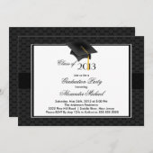 Modern Afstuderen Pet & Tassel Graduation Party Kaart (Voorkant / Achterkant)