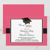 Modern Afstuderen Pet & Tassel Graduation Party Kaart (Voorkant / Achterkant)