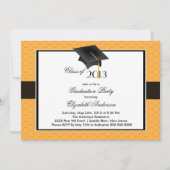 Modern Afstuderen Pet & Tassel Graduation Party Kaart (Voorkant)