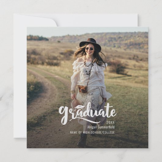 Modern Afstuderen Photo 2025 Afstudeerder aankondi (Voorkant)