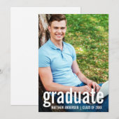 Modern Afstuderen Photo Afstuderen Announcement Ka Aankondiging (Voorkant / Achterkant)