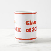 Modern Afstuderen Red Script Koffiemok (Center)