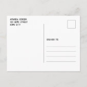 Modern Afstuderen Save the Date Blue Foto Aankondigingskaart (Achterkant)