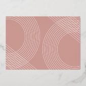 Modern Afstuderen Script 2025 concentrische boogfo Folie Uitnodiging (Achterkant)