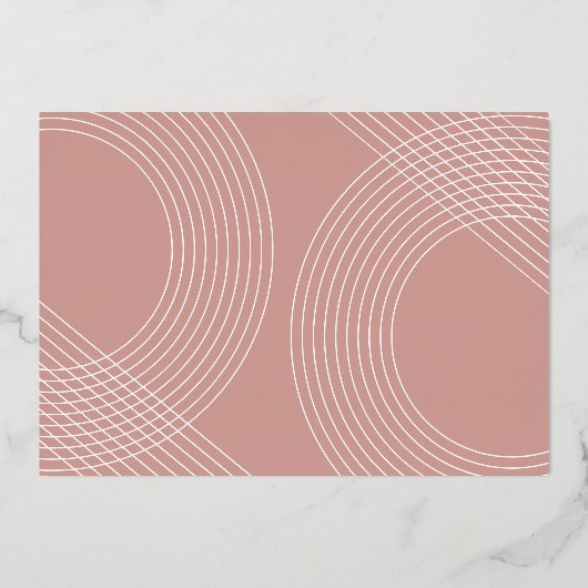 Modern Afstuderen Script 2025 concentrische boogfo Folie Uitnodiging (Achterkant)