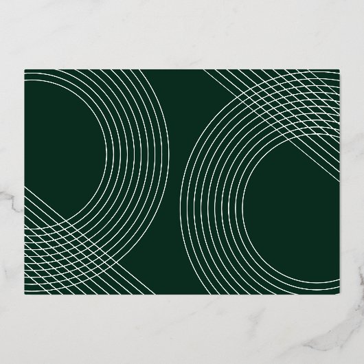 Modern Afstuderen Script 2025 concentrische boogfo Folie Uitnodiging (Achterkant)