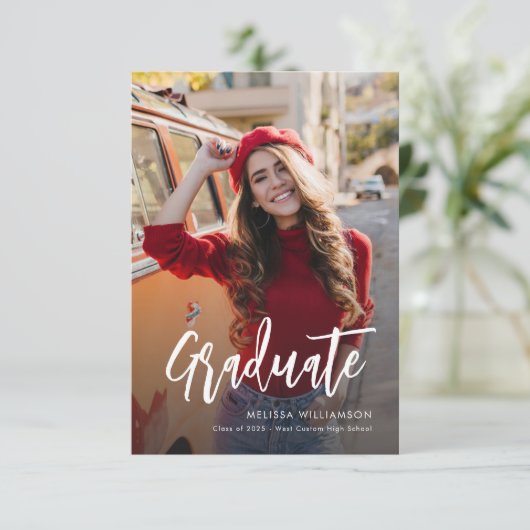 Modern Afstuderen Script 2 foto's Aankondiging (Staand voorkant)