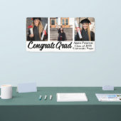 Modern Afstuderen Script 3 Foto's Collage Spandoek (Beurs)