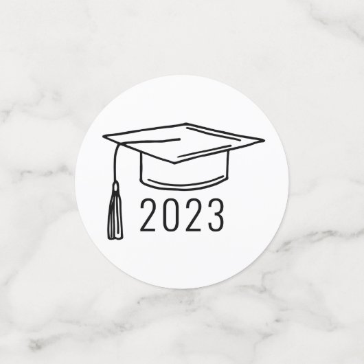 Modern Afstuderen Script aangepaste foto Confetti (Kleine voorkant)