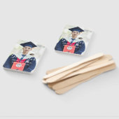 Modern Afstuderen Script Classic Photo Preppy Handwaaier (Niet-gemonteerd)