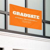 Modern Afstuderen Sinaasappel Outdoor Spandoek (Buitenkant Gebouw)