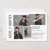 Modern Afstuderen stijlvol Photo Collage Afstudere Kaart (Voorkant)