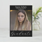 Modern Afstuderen Trendy Foto Afstuderen Kaart (Staand voorkant)