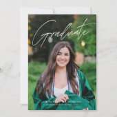 Modern afstuderen twee foto eenvoudig afstuderen kaart (Voorkant)