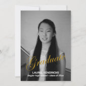 Modern Afstuderen Twee foto's - Aankondiging (Voorkant)