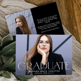 Modern Afstuderen Typografie 2 Foto Afstuderen Aankondiging