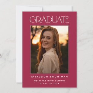 MODERN AFSTUDEREN TYPOGRAFIE FOTO AFSTUDEREN INVIT KAART