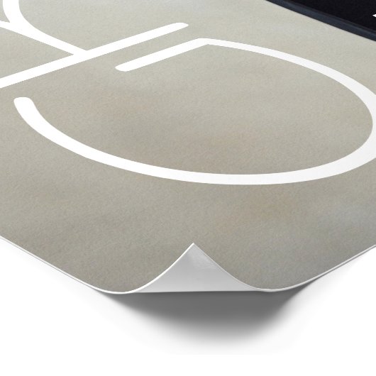 Modern Afstuderen Typografie Foto naam Poster (Hoek)