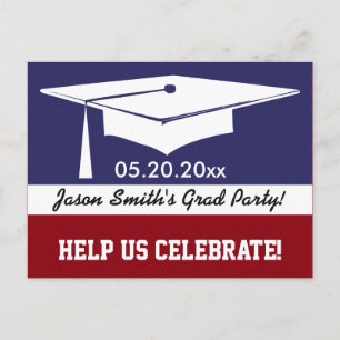 Modern Afstuderen uitnodigen Uitnodiging Briefkaart