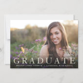 Modern Afstuderen uitnodiging voor fotografie Magnetische Uitnodiging (Voorkant)