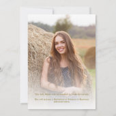 Modern Afstuderen voor scriptbelettering Aankondiging (Achterkant)