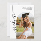 Modern Afstuderen voor verticaal fotoscherm Kaart (Voorkant)