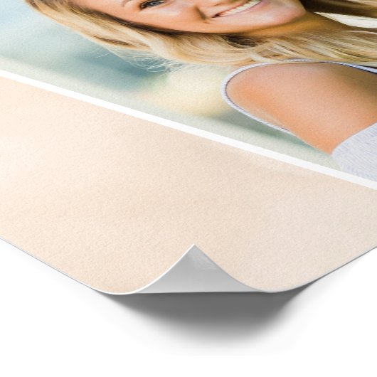 Modern Afstuderen Welkom 4 foto's Eenvoudig script Poster (Hoek)