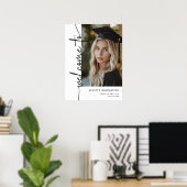 Modern Afstuderen Welkomstteken voor foto's Poster (Thuiskantoor)