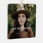 Modern Afstuderen witboek 4 Foto's Afstuderen Keramisch Ornament (Rechts)