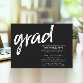 Modern Afstuderen, zwart Afstudeerder op maat Kaart