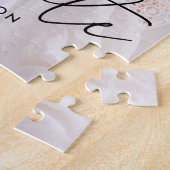 Modern Afstuderen zwart Script Photo Afstuderen Legpuzzel (Zijkant)