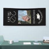 Modern Afstuderen Zwart Stylist Klasse Jaar Spandoek (Beurs)