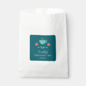 Modern–Afternoon Tea Party Favor Bag Bedankzakje (Voorkant)