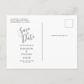 Modern Agaat Navy Blue Roos Gold Save the Date Aankondigingskaart (Achterkant)