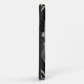 Modern Agaat Zwart & Goud Kristal Personaliseren Case-Mate iPhone Case (Achterkant/rechts)