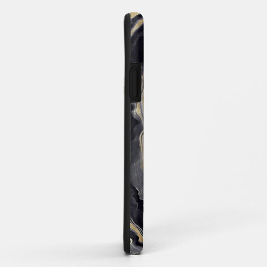 Modern Agaat Zwart & Goud Kristal Personaliseren Case-Mate iPhone Case (Achterkant/rechts)