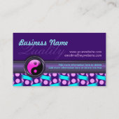 Modern Age Reiki Yin Yang Paarse Visitekaartjes (Achterkant)